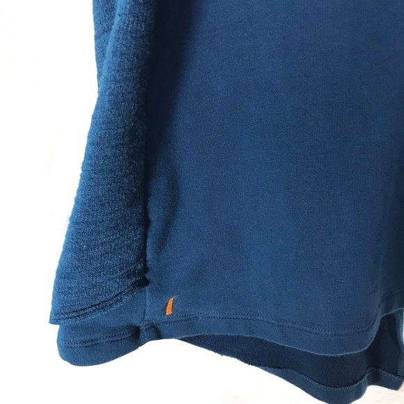 LUCY Blue Knit Double Breasted Sweater Jacket Military Style SIZE LARGE - Picture 9 of 15